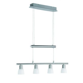 Trio Hanglamp 4xLED4.5W Staal
