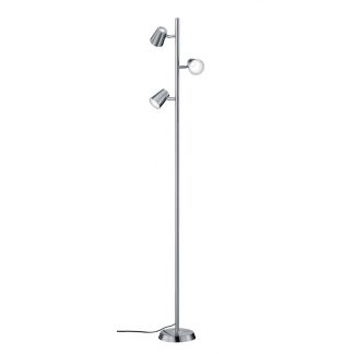 Trio Vloerlamp Narcos 3x4.7W/LED Dim Staal