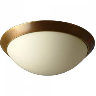 Masterlight Plafondlamp Brons/matglas E27 d=30cm