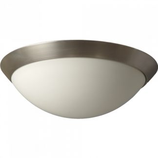 Masterlight Plafondlamp Staal.mat/matglas E27 d=30cm