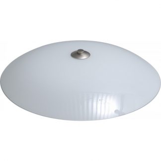 Masterlight Plafondlamp Opti Staal Witglas 3xE27 d=48cm