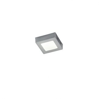 Trio Plafondlamp LED 5W 7.5x12cm vierkant Staal
