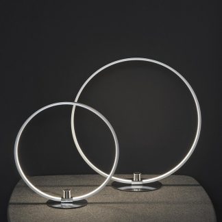 Tafellamp Circel L dimmer LED 12W Staal