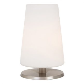 Steinhauer Tafellamp 1x40W/E14 GLAS Staal Touch