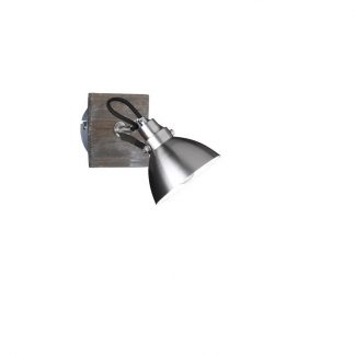 Trio Spot Timber E14 Staal/hout