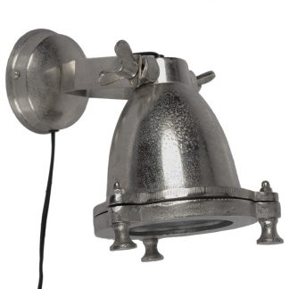 Wandlamp Emporio E27 donk.ruw nikkel