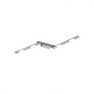 Trio Spot Pizarro 4x4.8W/LED Staal