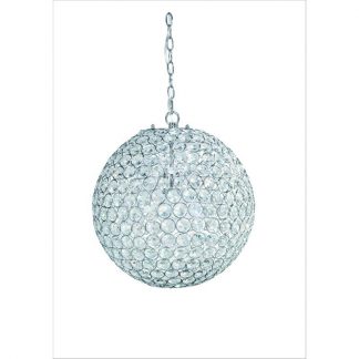 HighLight Hanglamp  Crystal Ball 60W/E27 40cm Asfou