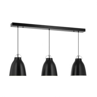 HighLight Hanglamp Bella 3xE27 Balk 120cm Zwart