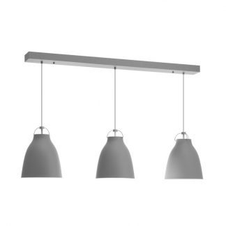 HighLight Hanglamp Bella 3xE27 Balk 120cm Grijs