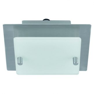 HighLight Plafondlamp Largo 1x40W/230V + Glas Staal