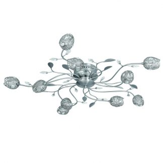 HighLight Plafondlamp Toscane 10x10W Staal+gaas