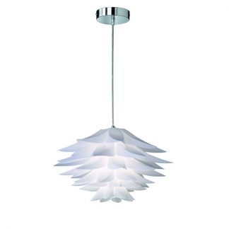 Trio Hanglamp Bromelie 60W 50cm Wit