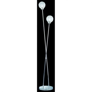 Trio Vloerlamp Wire 2xG9/28W=40W lichts chroom