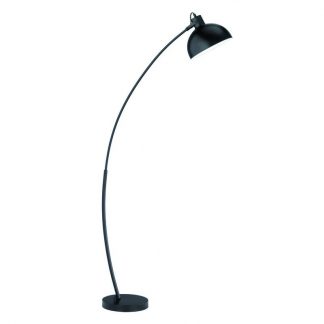 Trio Vloerlamp Boog Recife Zwart 1x60W