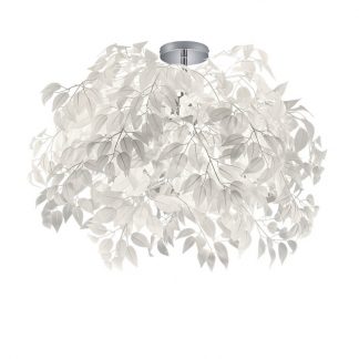 Trio Plafondlamp Leavy 2xE14 70cm Wit