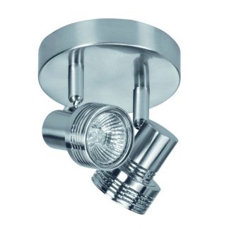 HighLight Spot Dolphin Hal.2x50W GU10 Staal