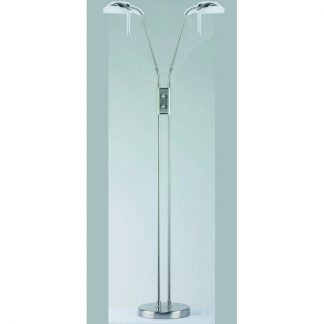 HighLight Vloerlamp Otello 2li.50W Staal