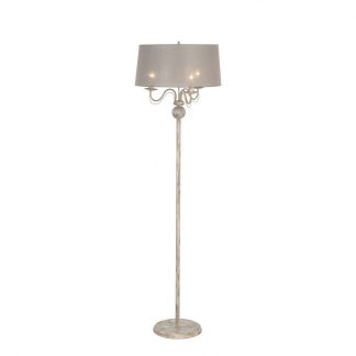 HighLight Vloerlamp Country 3lichts Grijs + kap