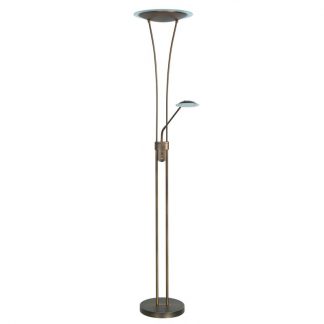 HighLight Vloerlamp Smile2li.5W/19W Led +Dim Brons