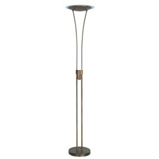 HighLight Vloerlamp Smile 19W Led +Dim Brons