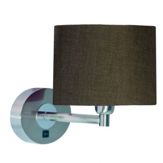 HighLight Wandlamp Oval 1x60W/E27 zonder kap Staal