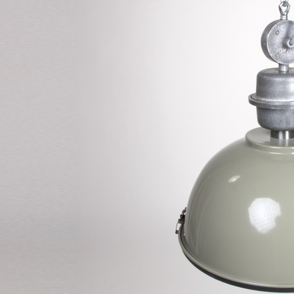 Steinhauer Hanglamp industrieel Bikkel 7586G groen